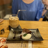Kizuna Kohi Ten - ガトーショコラセット（900円）アイスカフェラテ