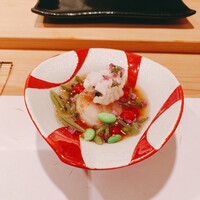 鮨 福原 - 帆立と鱧の酢の物