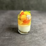 Honey citrus and fromage blanc rare cheesecake