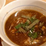 Jinrikisha - つけそば[煮干醤油]のスープアップ　既にいい香り