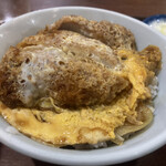 習志野庵 - ミニカツ丼。この写真だと見えないけど、グリンピース入ってたのがウレシイ！