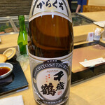 すし物語季の風 - 千歳鶴（札幌市）からくち　熱燗