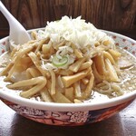 関屋 福来亭 - チャーシューメンマラーメン（大盛・ネギトッピング・大油）