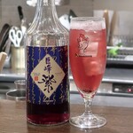 トリワイン ＰＩＫＯＳＨＨＨＵ - 巨峰紫のソーダ割り