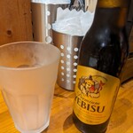 SADAKI deli - ビール（コップも冷え冷え）