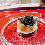 感情 - ほたてキャビアに海苔　ブールブランソースで！