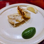 感情 - 太刀魚を天ぷらで。山椒のソース