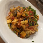 ODETTER - 有り合わせで作っていただいた夏野菜のトマトソースパスタ。幸せ