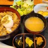 Ichiken - 日替わり定食【牛肉牛蒡丼】(税込900円)
                ①牛肉牛蒡丼②ミニサラダ③薩摩芋蜜煮④お味噌汁⑤お漬け物
                ランチはお魚の定食とお肉の定食のどちらかが選べます