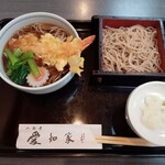 Iriarai Aichiya - 梅定食（天ぷらそばともりそば）