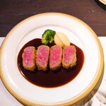 洋食 つばき - こちらもカットが大き目です！火の通し方が絶妙☆