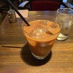 Kafesa Otome - アイスコーヒー(うっかり撮影前にミルクを入れてしまった)