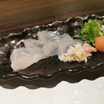 Sushi Yamaken - カワハギ活〆薄造り