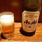 ビーフシチューとハンバーグステーキのお店 BUN吉 - ビールはスーパードライ５００ｍｌ瓶　￥４５０