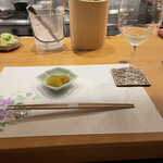 みつ林 - シャンパンとナス