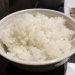 魚や一丁 - キレイな炊き加減のお米