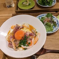 博多 鴨すき 鴨しゃぶ なかもぐろ - 鴨親子丼