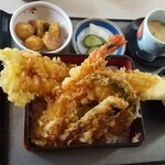 かん七 - ミックス天丼（海老と穴子）1430円