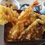かん七 - ミックス天丼（海老と穴子）1430円