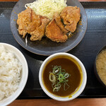 Kara yama - 出汁カレーからあげ定食 ¥896