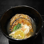 丸茄子と素麺の椀もの 