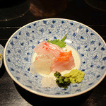 小布施 寄り付き料理 蔵部 - お造り３種