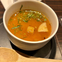 銀座 竹の庵 5丁目本店 - 【吸物替】若鶏卵の茶わん蒸し～ミネストローネ風～