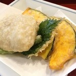 天神房丸新 - そばがき天ぷら