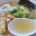 鶏源ラーメン - スープアップ