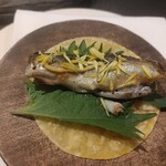 フロリレージュ - (2023/6 訪問)稚鮎。トルティーヤと共に頂きました。
