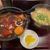 信濃庵 - カツカレー丼のセット950円