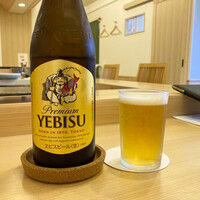 鮨たけひろ - エビス瓶ビール