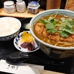 Kiyari - カツカレーそば(大)+ごはん