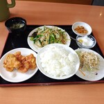 Kimmu - 日替わりランチ　ニンニクにらタップリご飯も大盛り