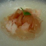 シェ・ムラ - 桃のコンポート　ヨーグルトムース