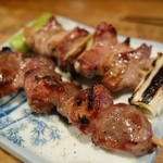 鍵屋 - とりもつやき、合鴨塩やき