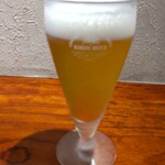 灼味噌らーめん 八堂八 - グラスビール 400円