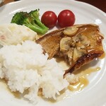 キッチン ブルー グローブ - ご飯を乗せます