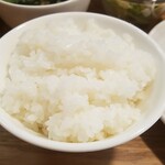 キッチン ブルー グローブ - ご飯大盛りのアップ