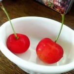 イエ　カフェ - さくらんぼ頂きました