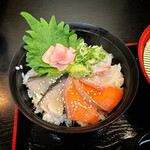 海鮮レストラン 海峡楼 ミラドール - ◾️ざるうどんセット ¥1.280
讃岐うどん&丼はさわら・鯛・サーモン［by pop_o］