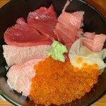 Sushi Shirakawa - カマトロ、他本マグロ　イクラも沢山のってます。