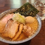 中華そば榮田 - チャーシュー塩そば味玉トッピング