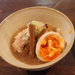 中華そば榮田 - スープ茶漬け