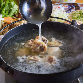 This is a one-of-a-kind Hot Pot made with chicken!