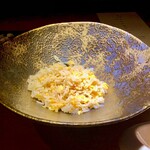 隼 - 〆の食事　先ずたまご炒飯　卵と葱のみ
