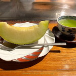 人形町今半 - このメロンは別注で仕入れておいてもらったもの