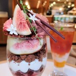 Green bean to bar chocolate - ■GLASS PARFAIT ～FIGS & CHERRIES～(R5.7/1～)﻿ 　　[グラスパフェ　～いちじく&チェリー～]