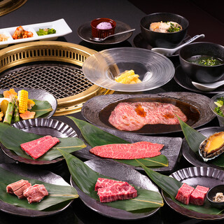 【国産和牛】人気の「焼肉」「焼きしゃぶ」などをコースで堪能☆