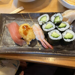 Sushi Izakaya Yataizushi - 一貫から注文ができ、わさび抜き、シャリ小さめにしました。